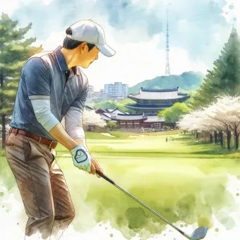 골프 어드레스 균형 잡는 법 무릎각 허리각 시선 처리_8