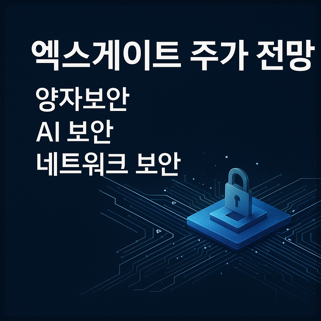 엑스게이트 주가 전망, 양자보안, AI 보안, 네트워크 보안