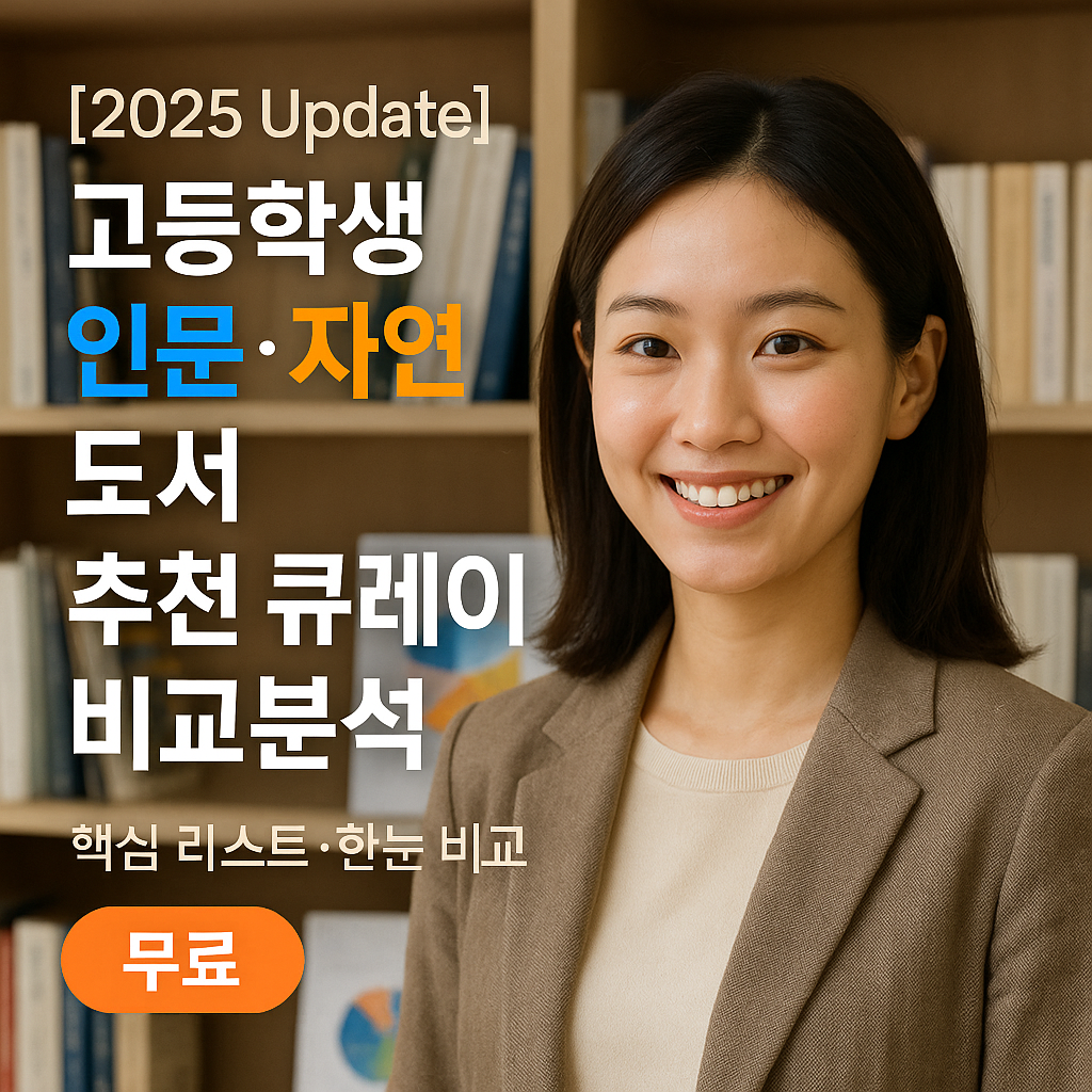 [2025 Update] 고등학생 인문·자연 도서 ｜ 추천 큐레이션 비교분석
