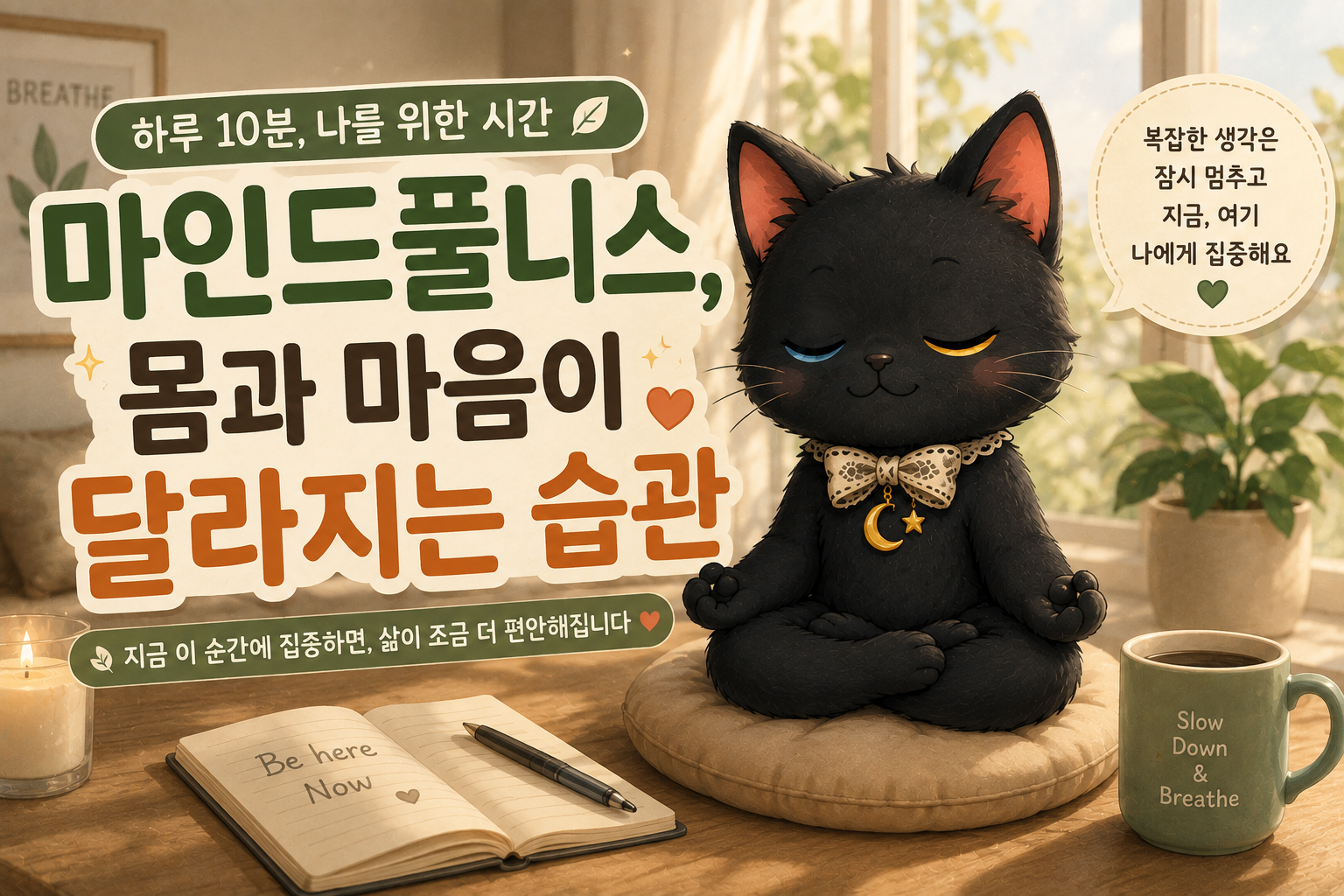 하루 10분 마인드풀니스, 몸과 마음이 달라지는 작은 습관