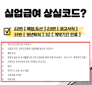 실업급여 수급 자격 조건, 불이익