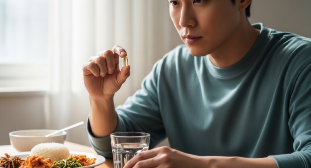 복용 전 확인 순간