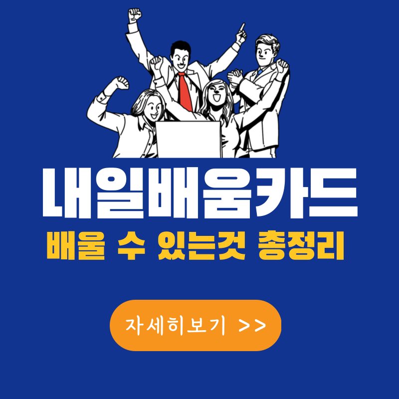 내일배움카드로 배울 수 있는 것