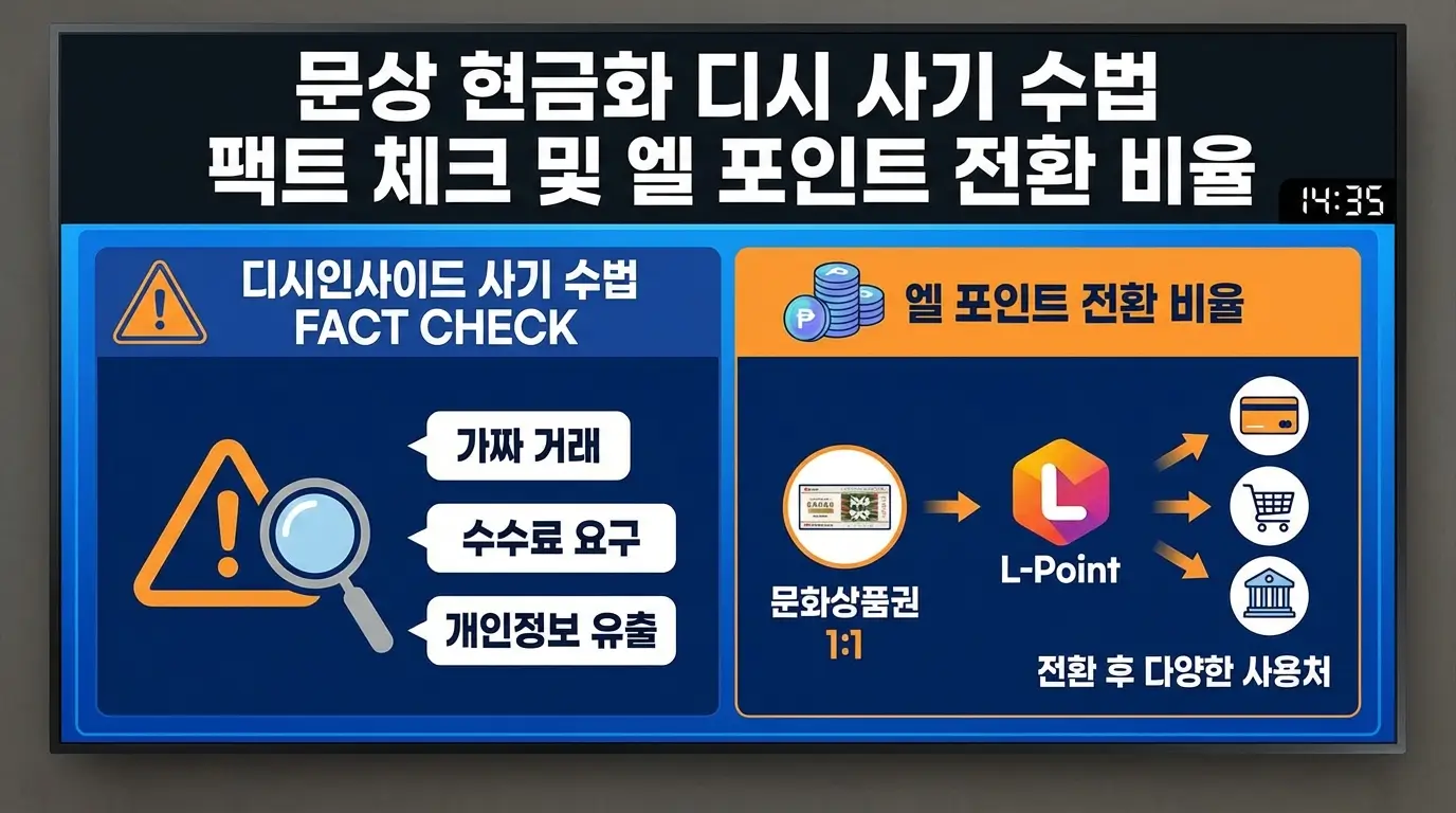 문상 현금화 디시 사기 수법 팩트 체크 및 엘 포인트 전환 비율