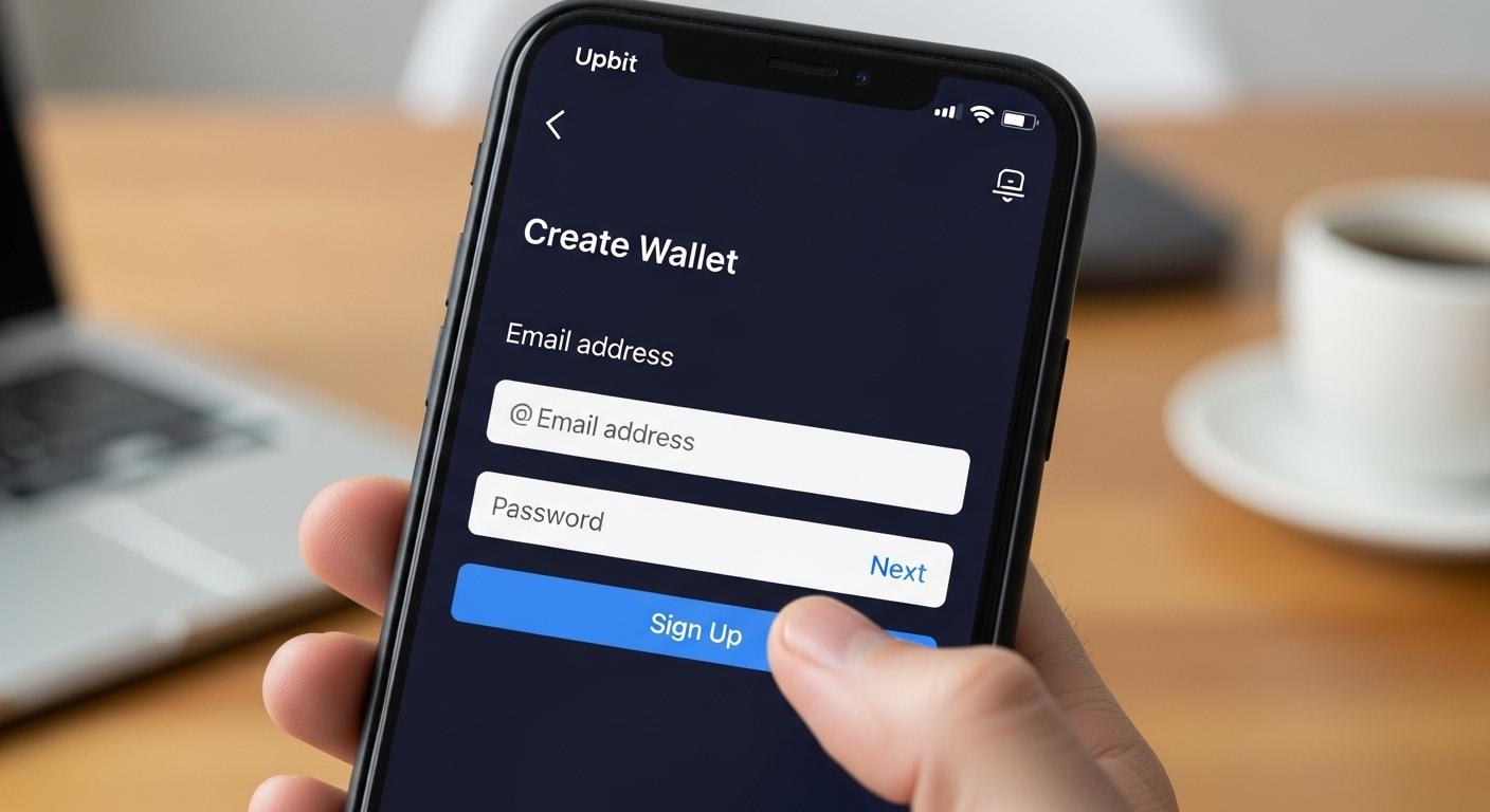 업비트 지갑 만들기
