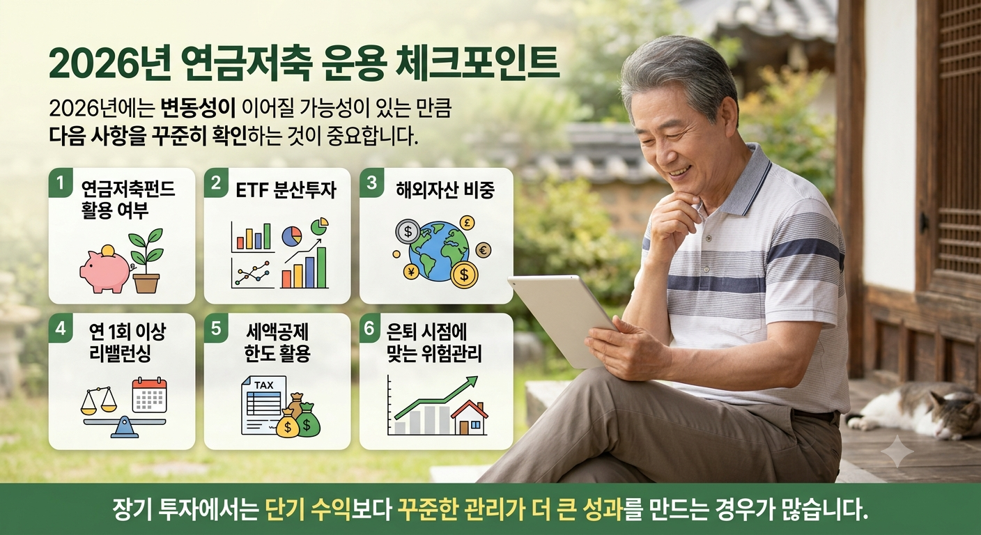 2026년 연금저축 운용 체크포인트