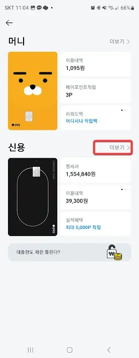 카카오페이카드&amp;#44; 토스카드 카드번호 확인하는 방법 사진 5