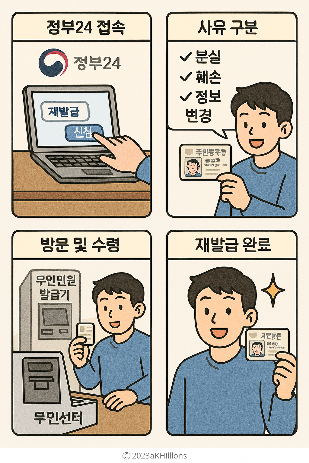 주민등록증 재발급 방법