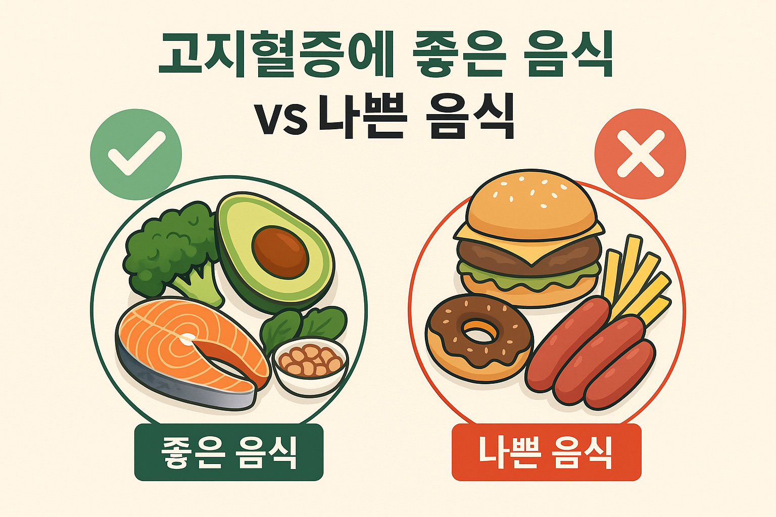 고지혈증에 좋은 음식과 나쁜 음식