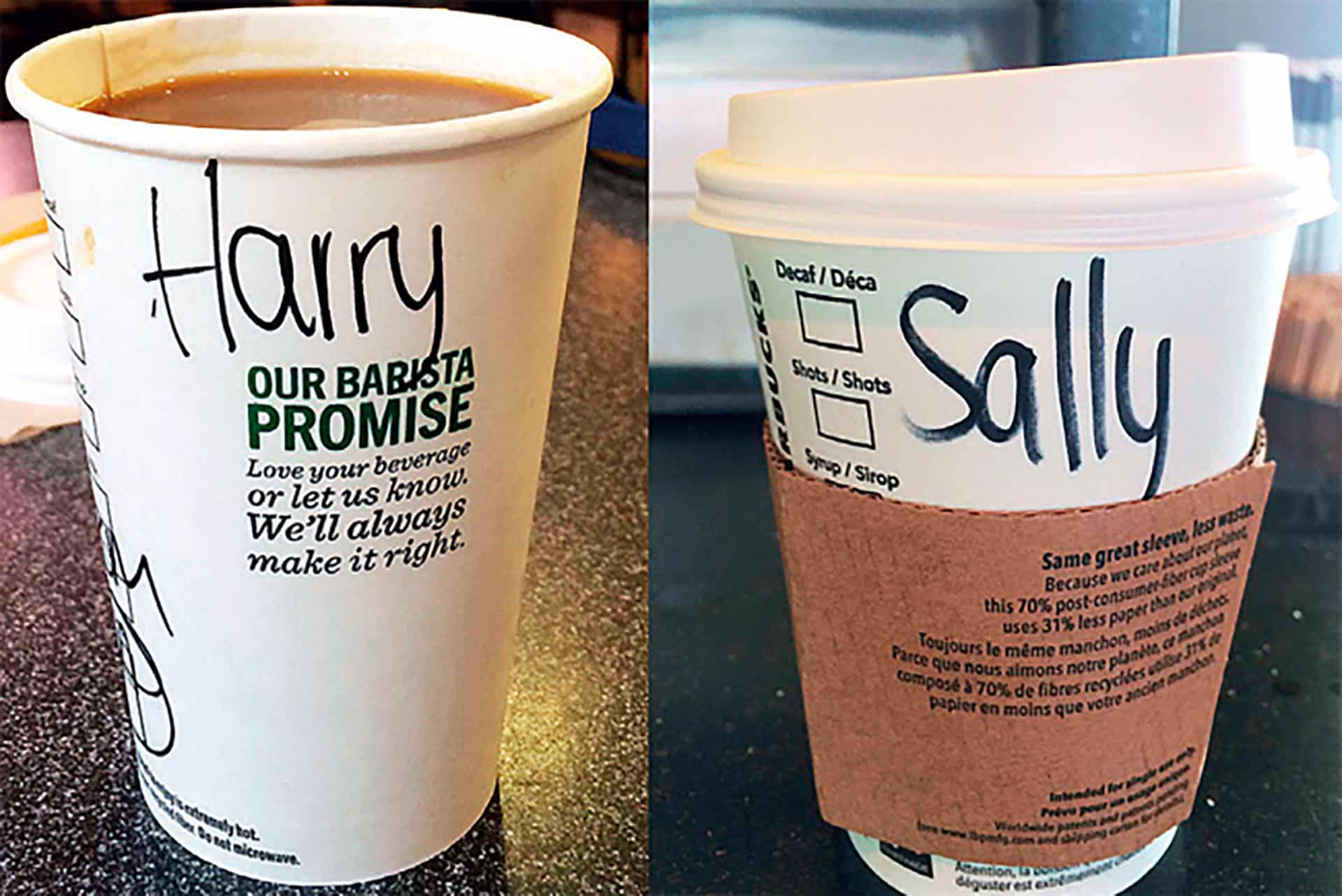 Starbucks' cup name