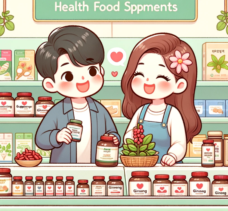 영양제-고르는모습