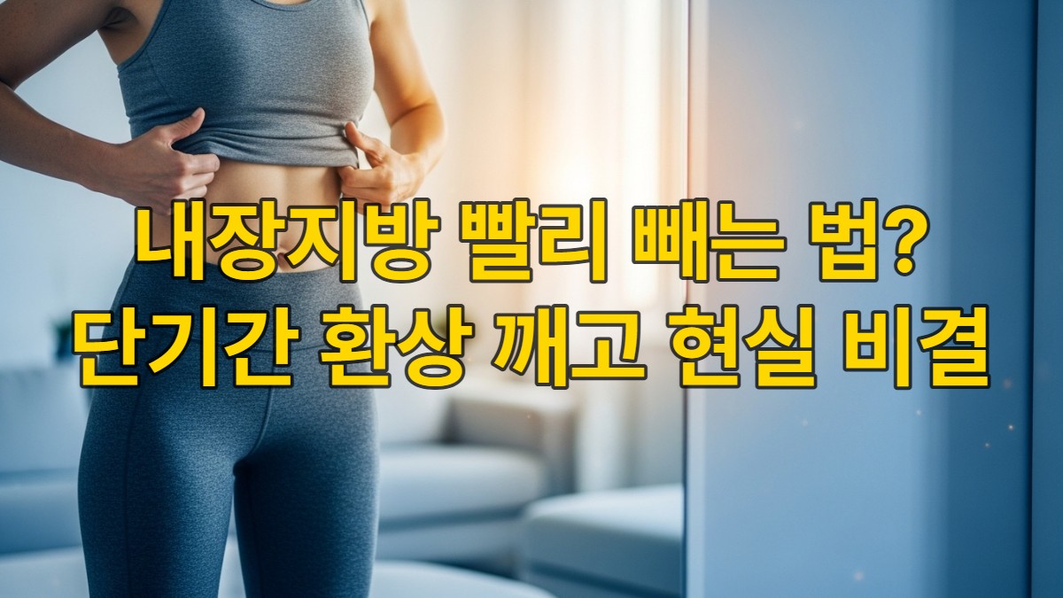 거울을 보며 만족하는 건강한 체형의 사람, 내장지방 감량 성공을 보여주는 평평한 복부.