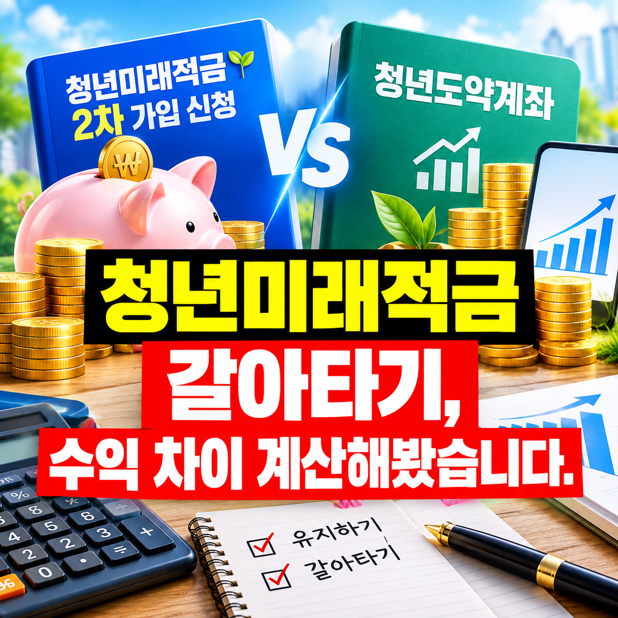 청년미래적금 2차 가입 신청|청년도약계좌 유지 vs 갈아타기, 직접 계산해봤습니다