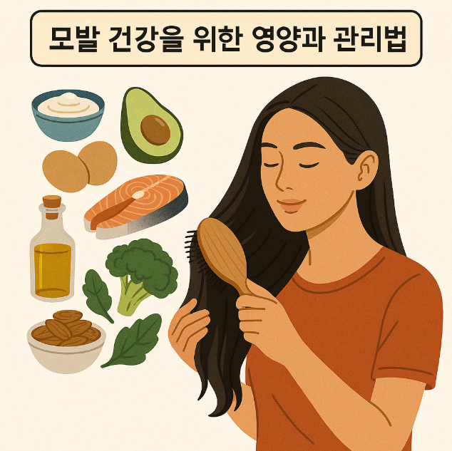 아보카도 등 모발 건강을 위한 이미지