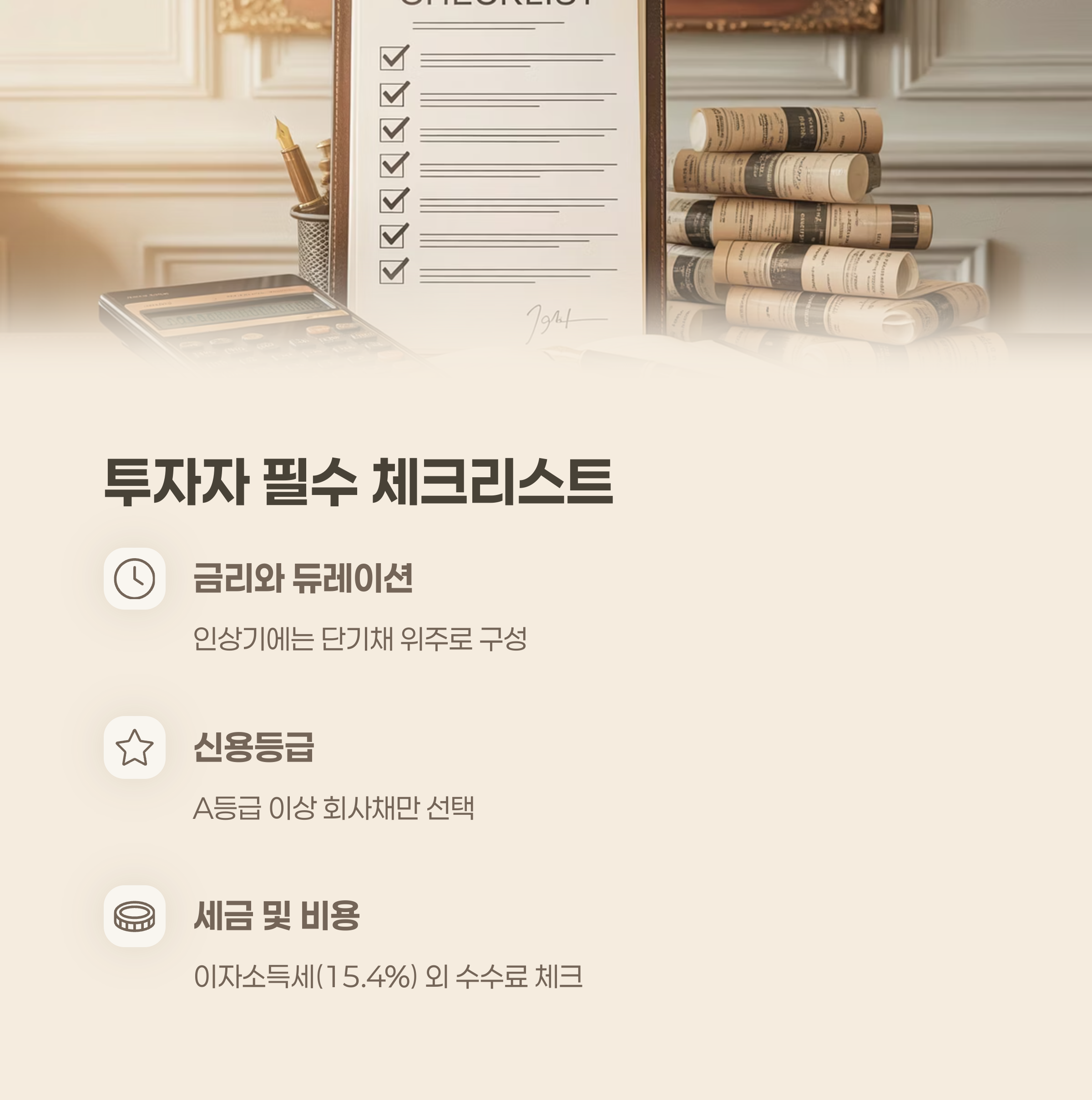 실전 투자자가 꼭 알아야 할 체크리스트