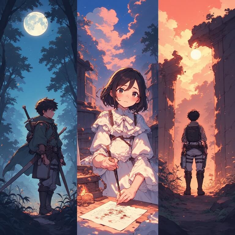 트라우마와 회복을 나타내는 일러스트