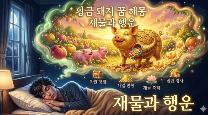 돼지 꿈 해몽! 10가지 유형별 돼지 꿈해몽 총정리!