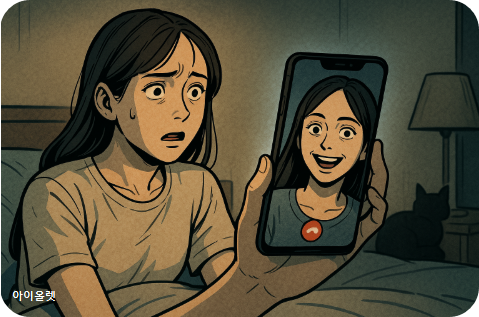 현우와 똑같은 얼굴을 한 ‘누군가’가 그를 뚫어지게 바라보고 있었다.