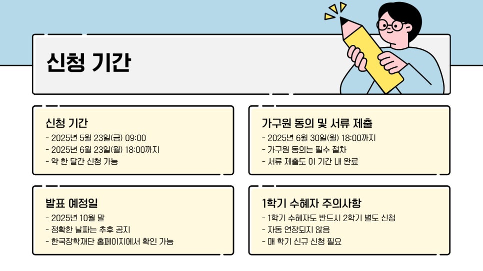 주거안정 장학금 신청기간