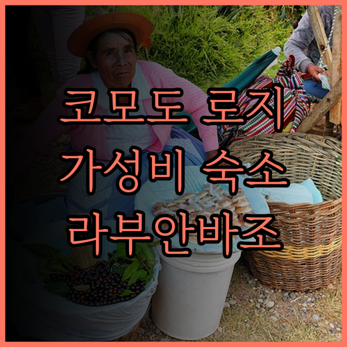 코모도 로지.. 합리적인 가격에 누리