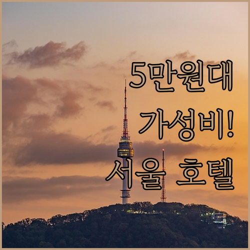 서울 동대문 종로 호텔 가성비 끝판왕..