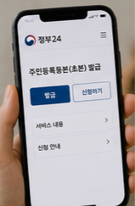 정부24 주민등록등본 인터넷발급 방법