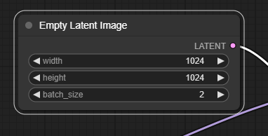 잠재 이미지 크기 설정