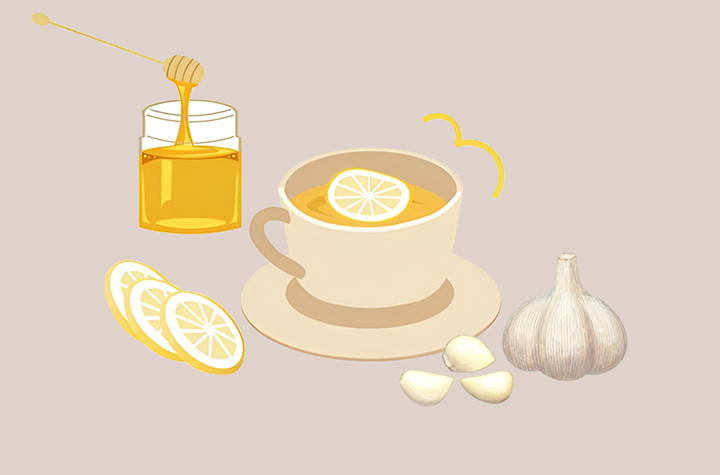 마늘-&amp;-레몬-차