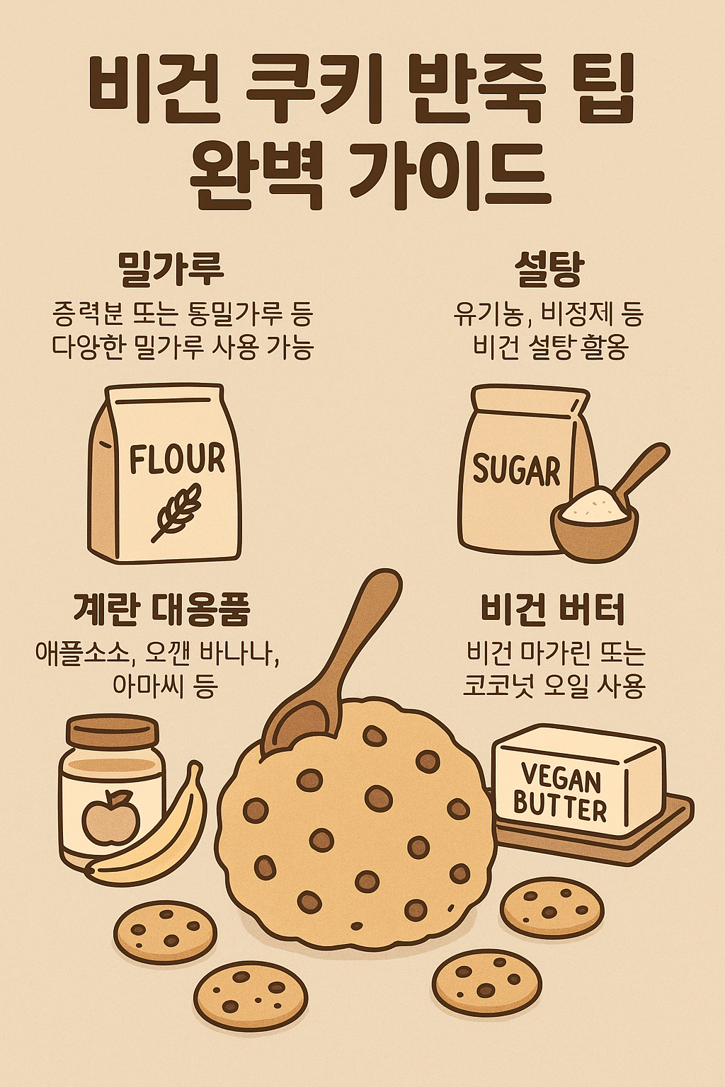 비건 쿠키 반죽