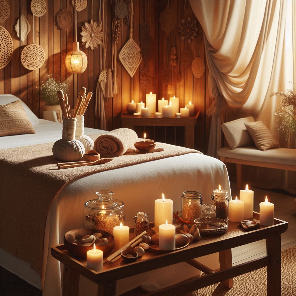 피부,체형관리 샵 배경