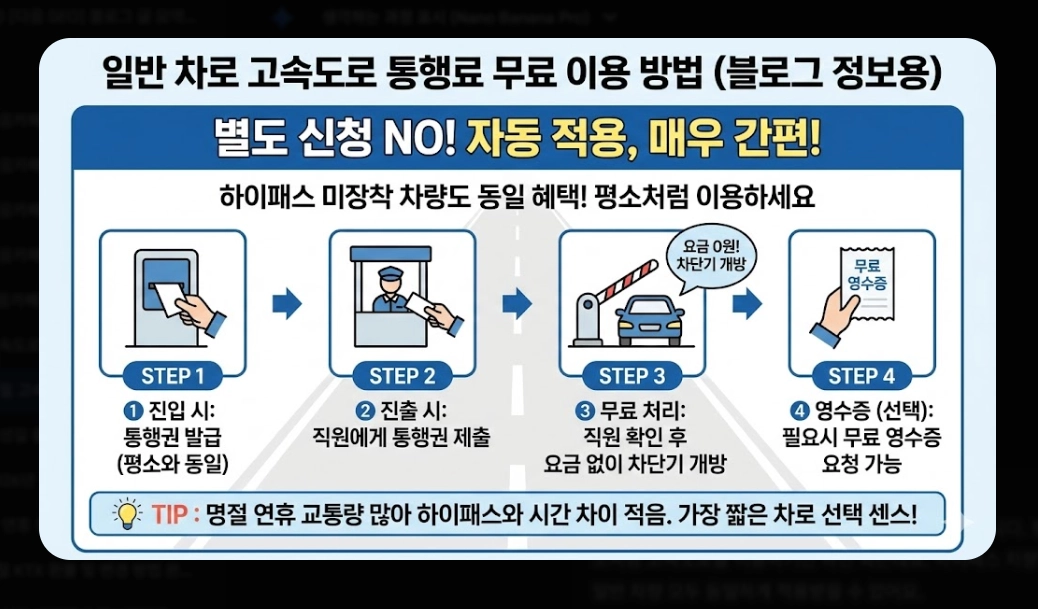 2026년 명절 고속도로 통행료 할인 완벽 가이드
