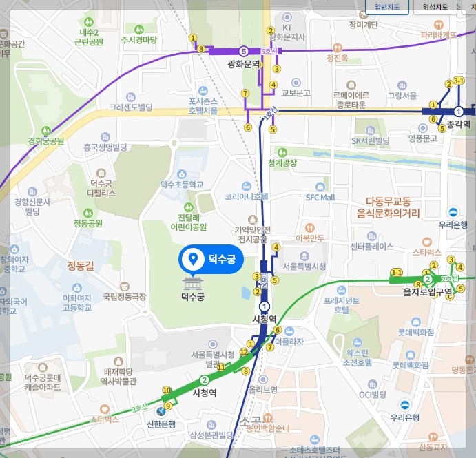 덕수궁 지도