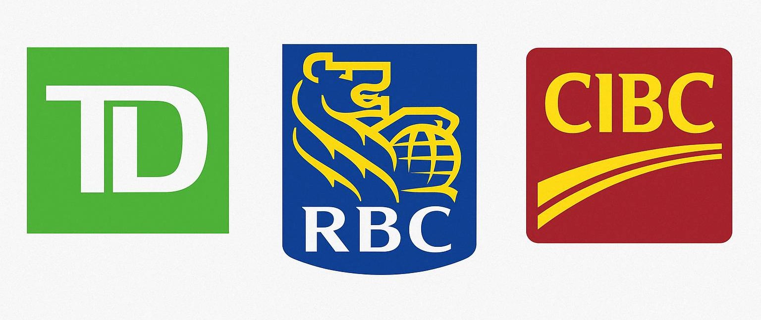 TD, RBC, CIBC 로고 이미지