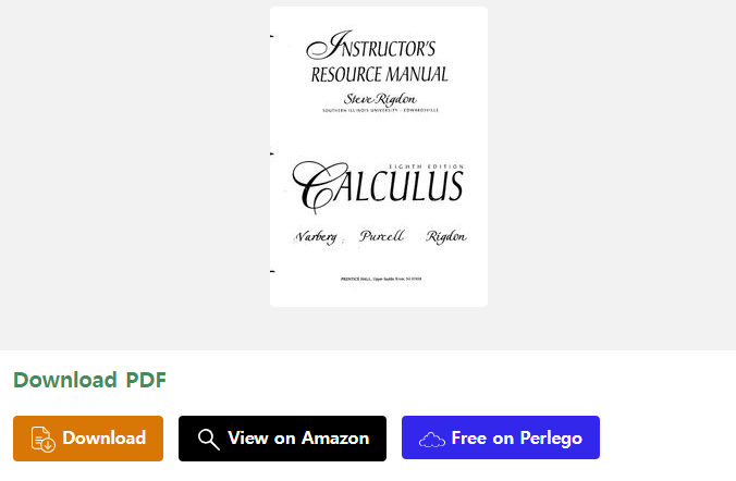 미적분학 솔루션 다운로드