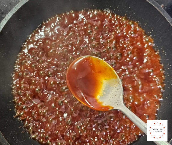 진미채볶음-양념 끓이기