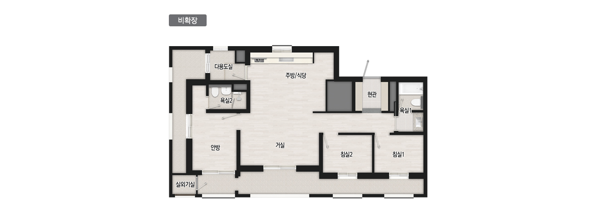 판교테크노밸리 중흥S-클래스 평면도 84T