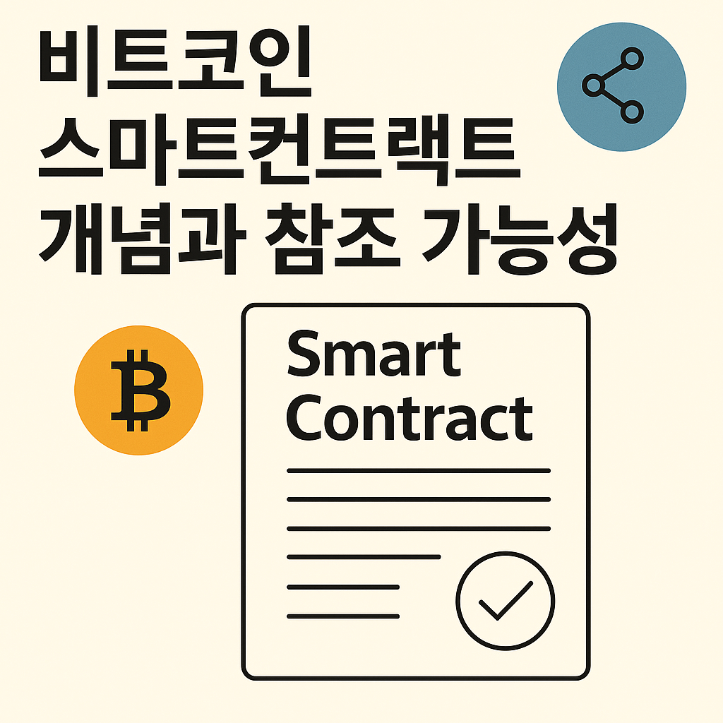 비트코인 스마트컨트랜트 개념과 참조 가능성