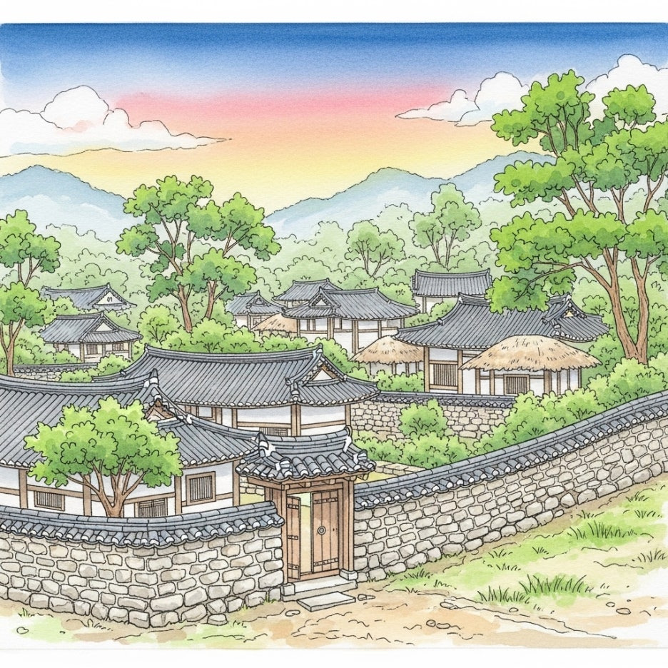 고창의 고즈넉한 분위기를 담은 주변 관광지의 풍경