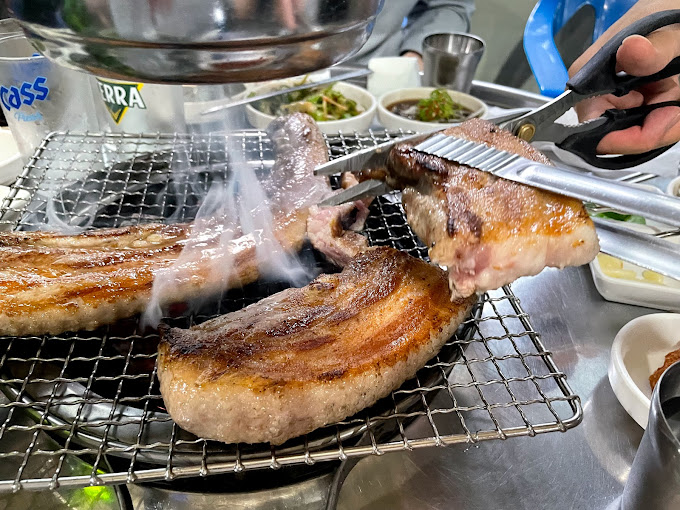 대구 비산동 야장 삼겹살 '기찻길삼겹살'