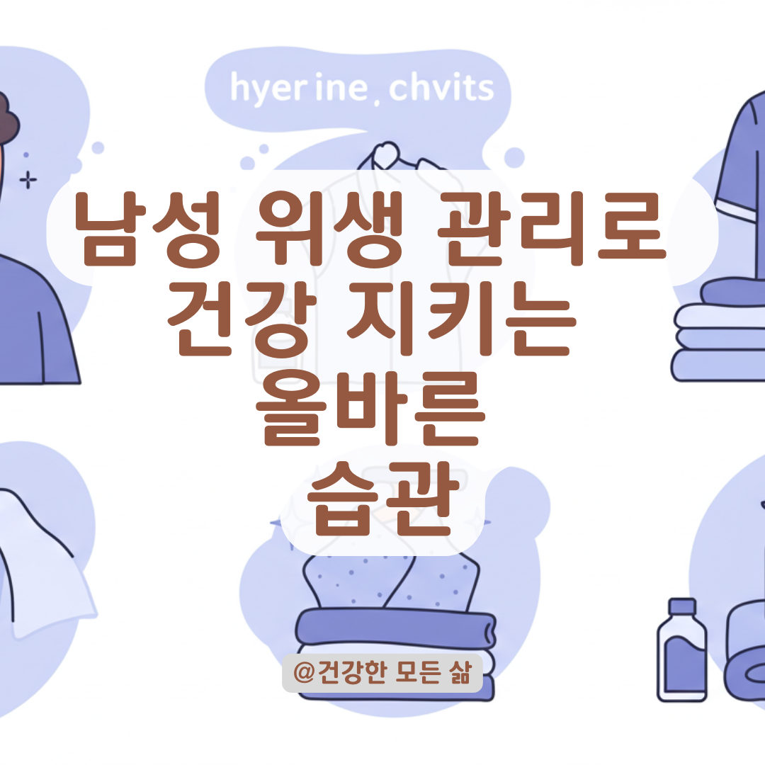 남성 위생 관리, 제대로 안 하면 생기는 염증과 통증 정리.