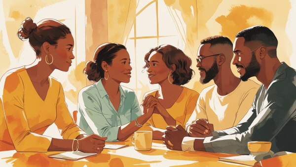 ENFJ는 관계 안에서 의미를 찾는 사람입니다. 단순한 친절을 넘어, 상대의 감정을 깊이 공감하고, 주변의 필요를 먼저 알아차립니다에 관한 그림