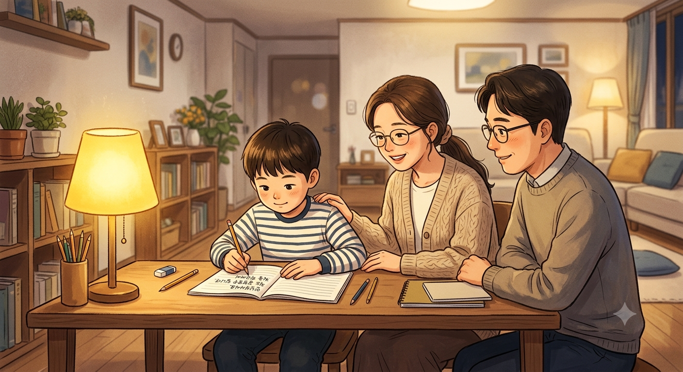 아이 손글씨 연습
