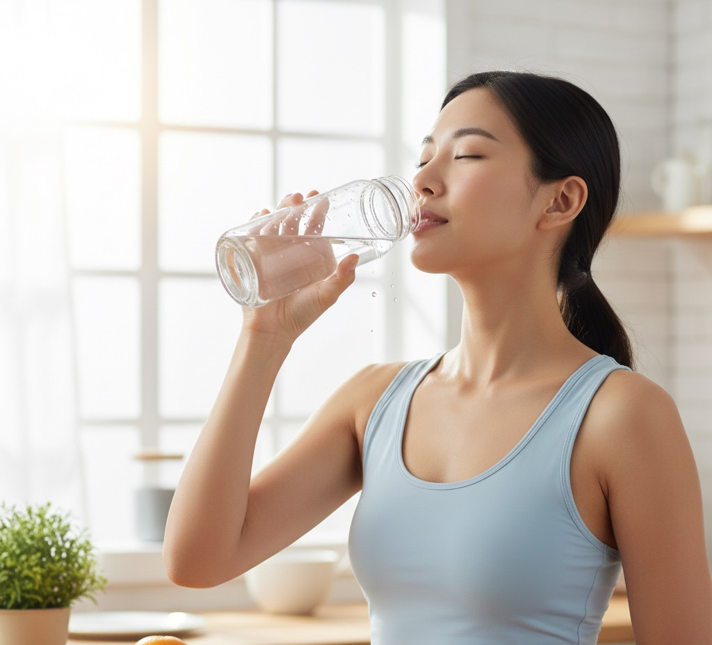 물 마시는 사람