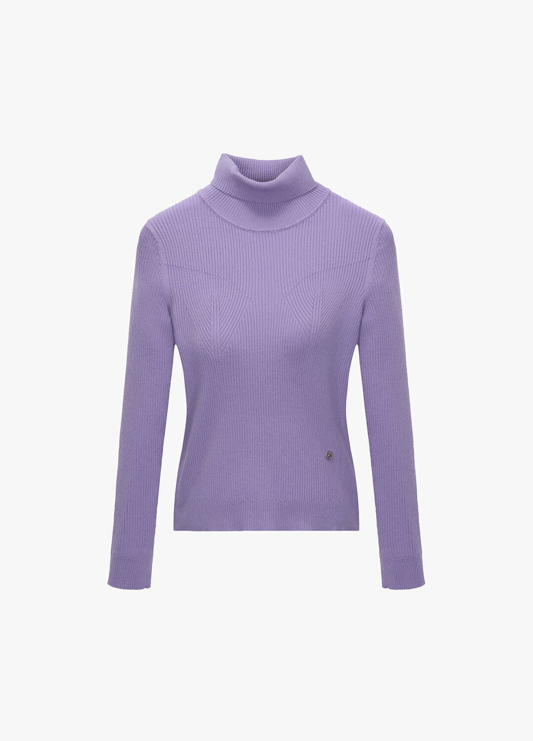 골지 터틀넥 퍼플색상