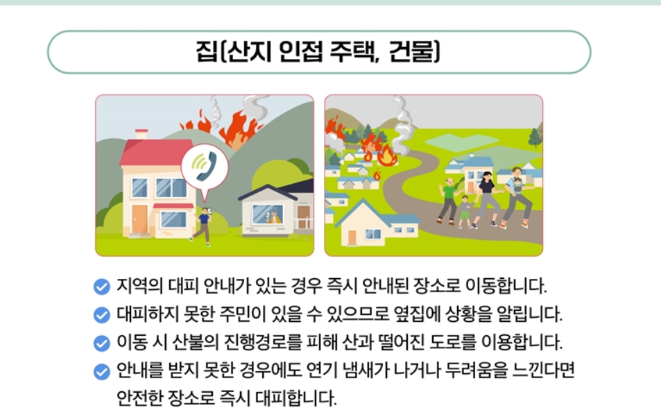 산불 대피요령