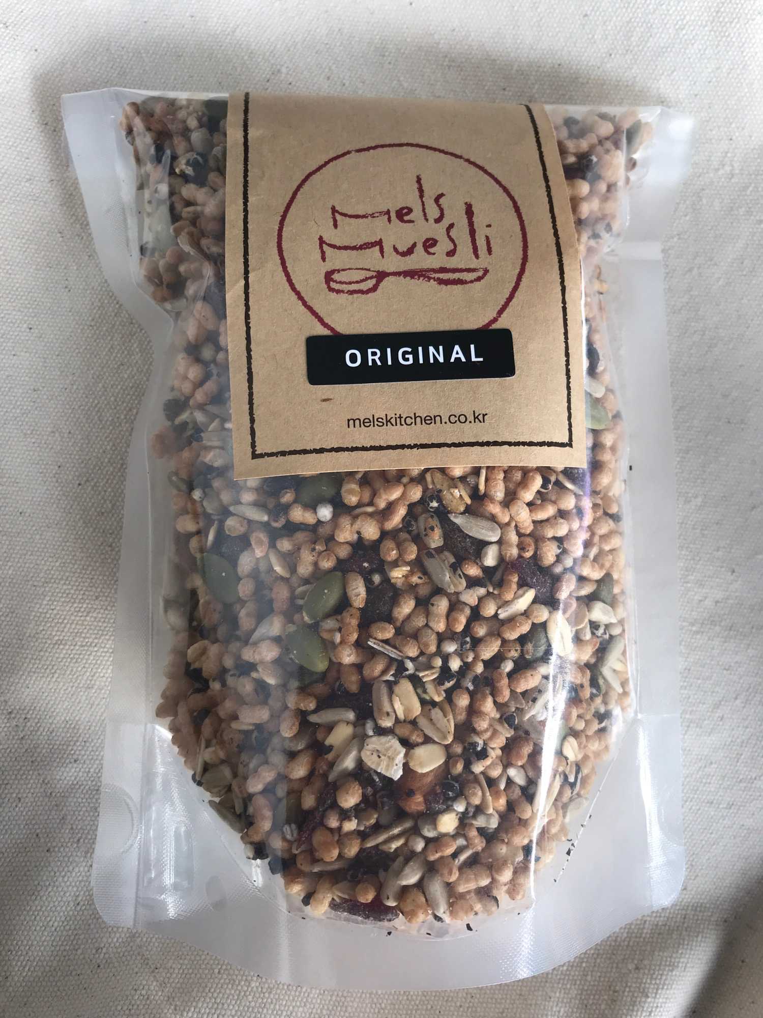 멜스키친 뮤슬리 포장지