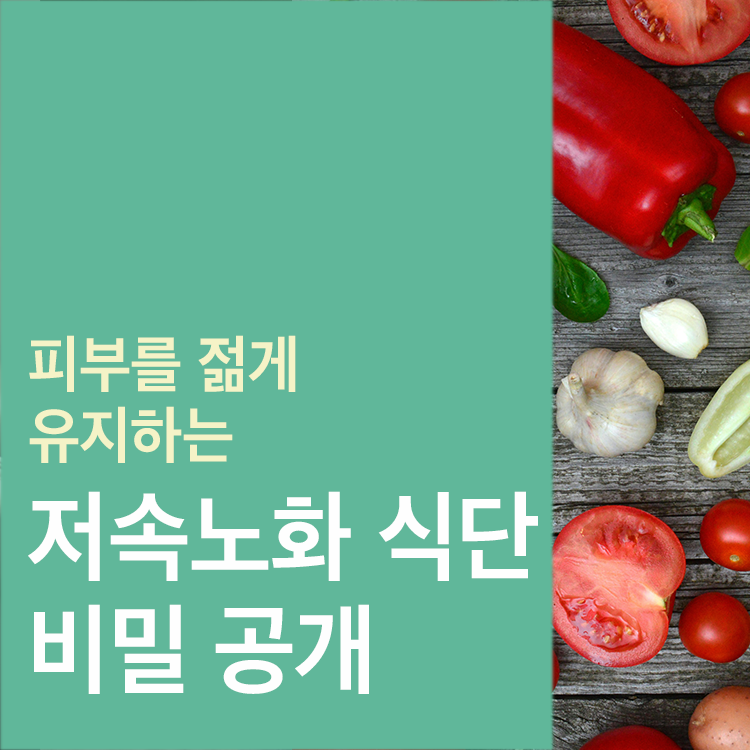 피부노화를 방지하는 저속노화 식단