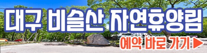 비슬산 자연휴양림 예약