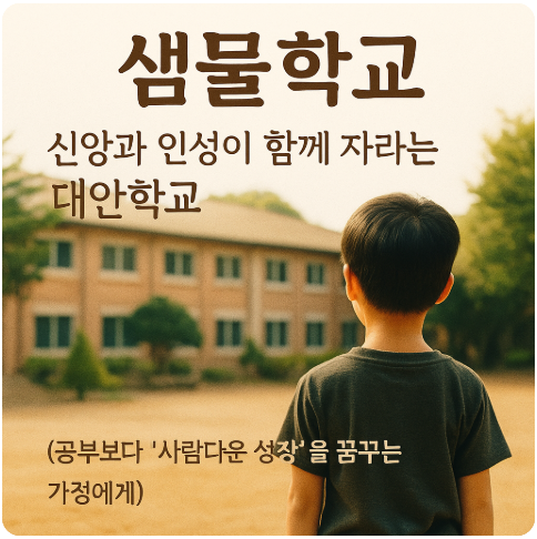 샘물학교 — 신앙과 인성이 함께 자라는 대안학교