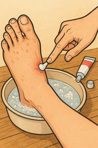 무좀 치료와 발 청결 관리
